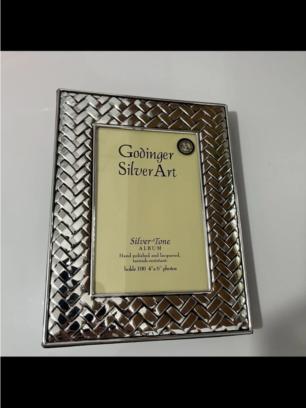 VTG Godinger Silver Art Co Silver-Tone Matching Photo Frame & Album - Set of 2